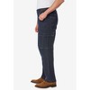 KingSize Men's Big & Tall Relaxed Fit Cargo Denim Look Sweatpants - 4 of 4