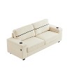86.5 inch Sofa Couch- Deep Seat Sofa with two storage spaces - 4 of 4