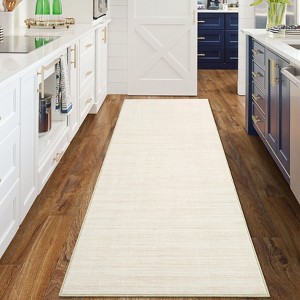 Solid Color Area Rug Modern Washable Rugs for Living Room Bedroom Non Slip Low Pile Throw Rug Soft Thin Foldable Rug - 1 of 4