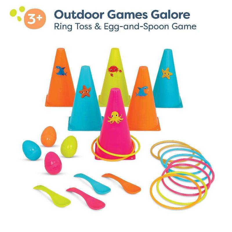 B. toys Ring Toss &#38; Egg-and-Spoon Outdoor Games Galore, 4 of 9