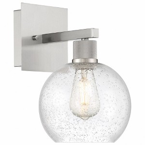 Access Lighting Port Nine 1 - Light Wall Light in  Brushed Steel - 1 of 3