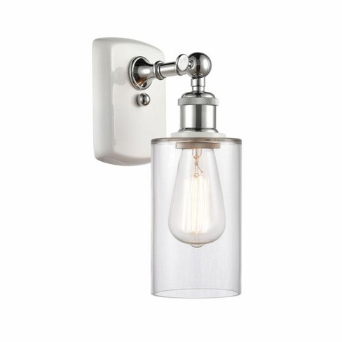 Innovations Lighting Clymer 1 - Light Sconce in  white/polished chrome - image 1 of 1