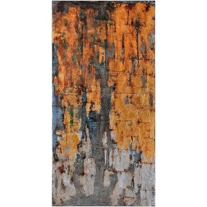 Livabliss Artist 60"H x 30"W Modern Gold Wall Art - 1 of 3