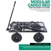 Kumasinova Garden Wagon Cart with 550 lbs Capacity,Removable Sides,Tools Cart with 10" Pneumatic Tires for Yard,Farm,Lawn,Outdoor Transport - 4 of 4