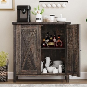 Whizmax Buffet Cabinet Farmhouse Sideboard Storage Cabinet with Doors and Shelves, Entryway Cabinet Accent Cabinet for Living Room Dining Room - 1 of 4