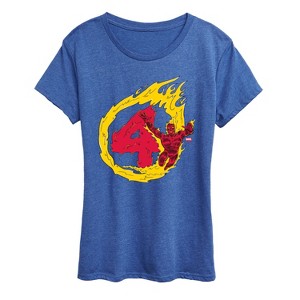 Women's - Marvel - Human Torch 4 Short Sleeve Graphic T-Shirt - 1 of 4