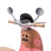 SEVOBAL Toy Vehicles, Parent-Child Dual Seat Ride On Motorcycle with Storage and Music Features, Pink, 47.24"*20.08"*27.17" - 3 of 4