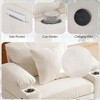 NicBex Comfy Chenille Single Sofa Small Couch with Storage Ottoman & Cup Holders,Upholstered Sleeper Chair for Living Room,Bedroom - 4 of 4