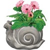 Classic Home and Garden Cement Buddies Indoor/Outdoor Planter with Drainage Hole, Smiling Snail - 3 of 4