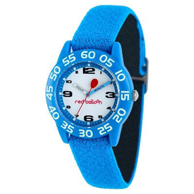 Boys' Red Balloon Blue Plastic Time Teacher Watch - Blue