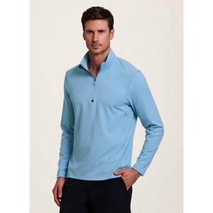 Avalanche Outdoor Mock Neck Top - Men's Lightweight 1/4 Zip Hiking Pullover - 1 of 4