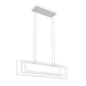Elan Lighting Jestin 3 - Light Chandelier in  White - 1 of 4