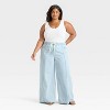 Women's High-Rise Drawstring Wide Leg Relaxed Fit Beach Pants - Universal Thread™ - 3 of 3
