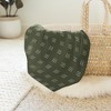 Sweet Jojo Designs Gender Neutral Swaddle Baby Blanket Jungle Green and White - 4 of 4