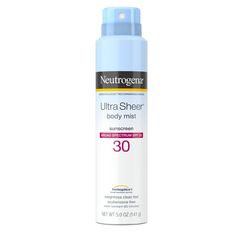 Neutrogena Ultra Sheer Lightweight Sunscreen Spray - SPF 30 - 5oz, 1 of 12