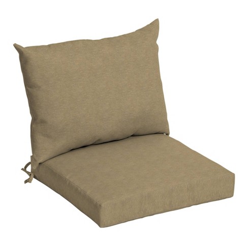 Hamilton Texture Deep Seat Outdoor Cushion Set Tan - Arden Selections