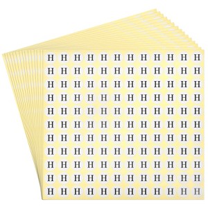 Unique Bargains Scrapbooking Crafts Round Self-Adhesive Alphabet Letter Stickers 15 Pcs - 1 of 4