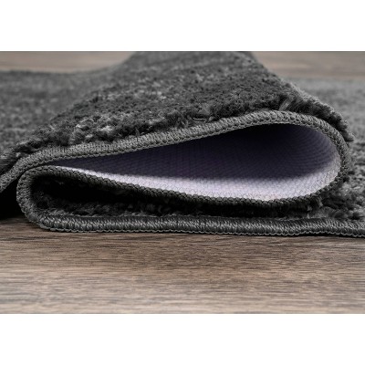 Garland Gramercy Cinder Gray 3-Piece Washable Bathroom Rug Set