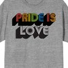 Rainbow Is Love Men's Gray Heather T-shirt - 2 of 3