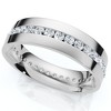 Pompeii3 1.10Ct Diamond Eternity Men's Wedding Ring Polished Band 14k Gold Lab Created - 2 of 4