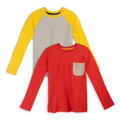 Mightly Boys 2pk Fair Trade Organic Cotton Long Sleeve T-Shirts