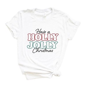 Simply Sage Market Women's Have A Holly Jolly Christmas Short Sleeve Graphic Tee - 1 of 4
