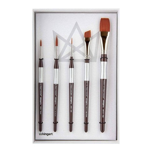 KINGART® All-Purpose Art, Craft & Hobby Paint Brushes, Set of 10