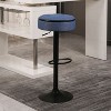 CAVINAS Adjustable Swivel Bar Stool with Hidden Storage, PU Leather Seat, 28"-36.2" Height Range, Set of 2 Armless Bar Chair with Metal Frame - 2 of 4
