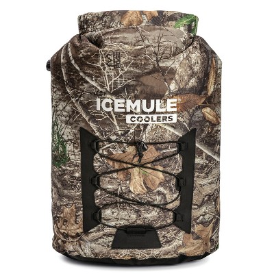 IceMule 1014-RE Pro Large Collapsible Portable Soft Sided Roll Top 23 Liter 18 Can Lightweight Insulated Waterproof Leak Proof Backpack Cooler Bag