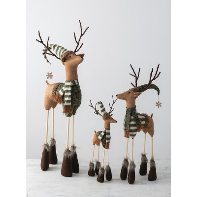 Sullivans Set Of 3 Standing Deer Figurines 37