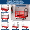 Platform Truck Cart with Cage,6-in-1 Multi-Purpose Flatbed Cart,Foldable Hand Truck Load 1800 LBS ,4 Wheels Push Cart,for Grocery,Laundry,Garage - 2 of 4