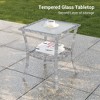 Sonkuki 3-Piece Patio Chair Set Swivel Rocking Chair Set Side Table Suiting Backyard, Poolside and Patio - 3 of 4
