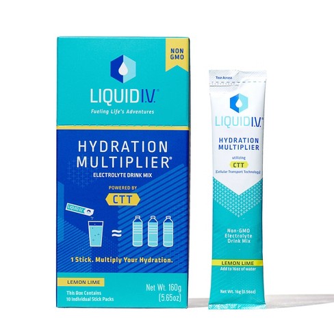 Liquid Iv Hydration Multiplier Lemon Lime 10ct 0 56oz Target