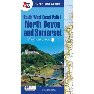 South West Coast Path - North Devon & Somerset - (Z Adventure) 4th Edition by  Geographers' A-Z Map Co Ltd (Paperback) - 1 of 1