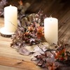 72"L Sullivans Artificial Mixed Leaf Rustic Fall Garland, Brown - 3 of 3