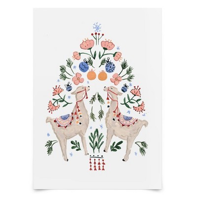 Americanflat Modern Wall Art Room Decor - Llamas By Sabina Fenn, Poster 8x10 : Target