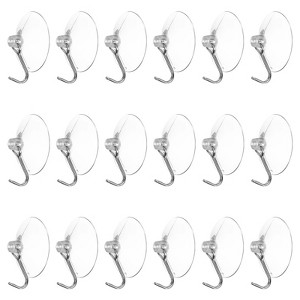 Unique Bargains Waterproof Reusable Bathroom Kitchen Suction Cup Hooks and Hangers - 1 of 3