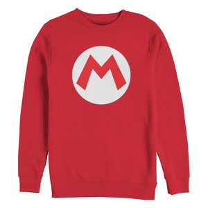 Men's Nintendo Mario Circle Icon Sweatshirt - 1 of 3