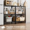 DOMETOUR Adjustable Storage Shelves, Storage Shelving Unit Metal Wire Racks, Heavy Duty Standing Shelf Organizer for Kitchen Pantry Garage - 4 of 4