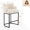 Hyleory Set of 2 Modern PU Leather Bar Stools – Stylish & Comfortable Seating - 4 of 4