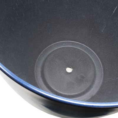 Modern Egg-Shaped Indoor/Outdoor Planter in Blue 15"x14"