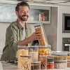 OU Airtight Food Storage Container, BPA Free Clear Plastic Food Storage Container with Leak Proof Lid, Stackable Kitchen Pantry Organizer - 2 of 4