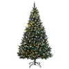 Aghana Digitals 180cm Green & White Artificial Christmas Tree with 300 Warm White LEDs, 8 Lighting - 3 of 4