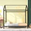 Streamdale House Bed Frame Twin Size, Kids Bed Frame Metal Platform Bed Floor Bed For Kids Boys Girls - 2 of 4