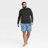 Men's Big & Tall Slim Fit Long Sleeve Rash Guard Swim Shirt - Goodfellow &  Co™ Black 3XLT