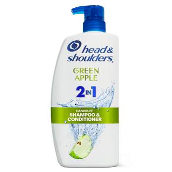 Head & Shoulders 2-in-1 Dandruff Shampoo and Conditioner, Anti-Dandruff Treatment, Green Apple for Daily Use, Paraben-Free - 28.2 fl oz
