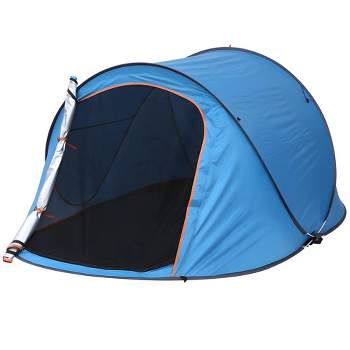 SUGIFT 2 Person Instant Pop-up Tent Waterproof Family Camping Tent, Blue
