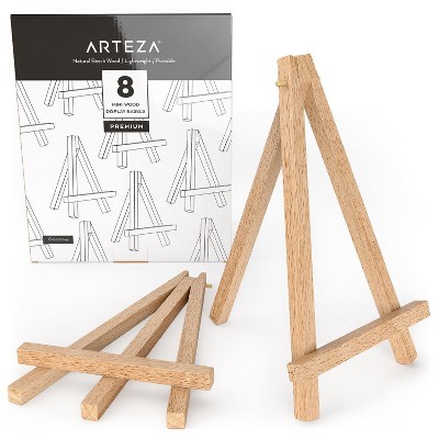 Arteza Mini Wood Display Easel, 8" - Pack of 8 (ARTZ-8666)