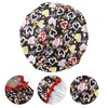 Unique Bargains Women Portable Heart-Shaped Shower Cap Black 1 Pc - 3 of 3