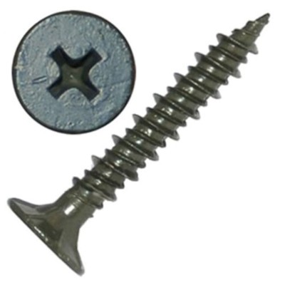 Grip-rite No. 8 Wire X 1-1/4 In. L Phillips Wafer Head Cement Board Screws  1 Lb 162 Pk : Target